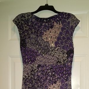 Purple Paisley Dress